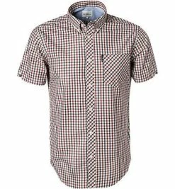 Brandneu 😀 Ben Sherman Hemd 0059144/550 Regular Fit, Popeline, Rot kariert, Rot 👏