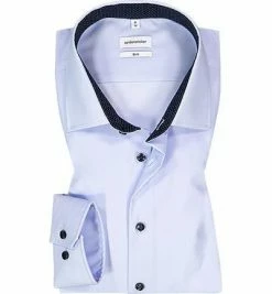 Angebote 😍 Seidensticker Hemd 693690/14 Slim Fit, Baumwolle, Hellblau 🌟