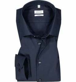 Auslauf 🌟 Seidensticker Hemd 021000/19 Shaped Fit, Popeline, Nachtblau 🥰