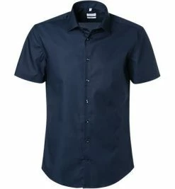 Angebote 💯 Seidensticker Hemd 676521/19 Kurzarmhemd, Slim Fit, Baumwolle, Nachtblau ✔️