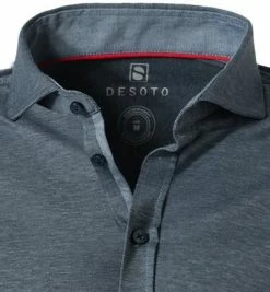 Schlussverkauf 😀 DESOTO Hemd New Hai 97007-3/501 Jersey, Dunkelblau meliert, Dunkelblau 🔔 -Hemden Verkaufsgeschäft 344196 norm2