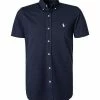 Blitzangebot ⌛ Polo Ralph Lauren Hemd 710798291/001 Kurzarmhemd, Baumwoll-Piqué, Navy 🧨