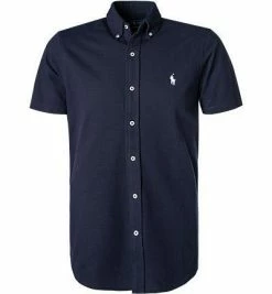 Blitzangebot ⌛ Polo Ralph Lauren Hemd 710798291/001 Kurzarmhemd, Baumwoll-Piqué, Navy 🧨