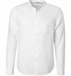 Auslauf ⭐ CROSSLEY Hemd Jion/10 Reines Leinen, Weiß 🧨