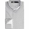 Auslauf 🧨 KARL LAGERFELD Hemd 605112/60/501687/10 Modern Fit, Popeline, Weiß-schwarz gemustert, Weiß-schwarz 👏