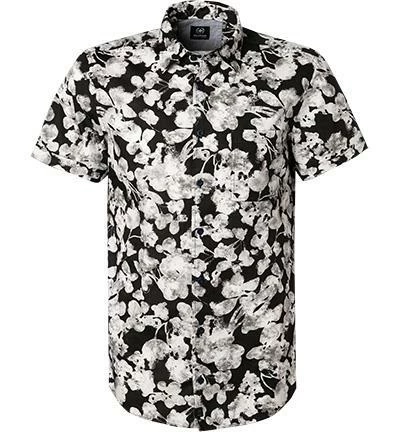 Bestpreis 🤩 Strellson Hemd Corvin 30020204/420 Kurzarmhemd, Baumwolle, Schwarz-weiß gemustert, Schwarz-weiß 🥰 1 Bestpreis 🤩 Strellson Hemd Corvin 30020204/420 Kurzarmhemd, Baumwolle, Schwarz-weiß gemustert, Schwarz-weiß 🥰