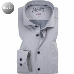 Bestpreis ⭐ PURE Hemd C91302-21750/710 Funktionsmaterial, Grau gestreift, Grau 🔥
