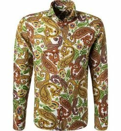 Coupon 👍 Stenströms Hemd 675221/7989/001 Fitted Body, Reines Leinen, Multicolour gemustert, Multicolor 🎉