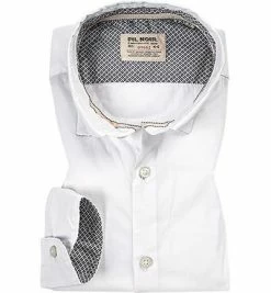 Angebote 😀 FIL NOIR Hemd Piacenza 51100/00 Shaped Fit, Popeline CO2-Neutral, Weiß 🛒