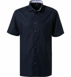 Bestpreis 🤩 OLYMP Luxor Modern Fit 1298/52/08 Kurzarmhemd, Popeline, Tintenblau ⌛