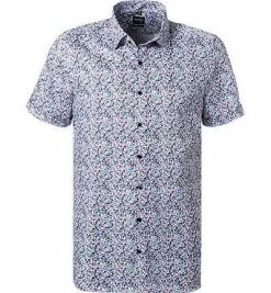 Bestpreis 👏 OLYMP Level Five Body Fit 2072/52/11 Kurzarmhemd, Baumwolle, Blau gemustert, Blau 🧨