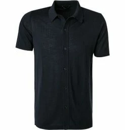 Großhandel ✔️ roberto collina Hemd RC10025/10 Kurzarmhemd, Baumwoll-Strick, Marineblau 🎉