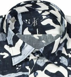 Großhandel 🎁 Jacques Britt Hemd Messina 856150/18 Perfect Fit, Popeline, Dunkelblau-weiß gemustert, Dunkelblau-weiß-blau 🥰 -Hemden Verkaufsgeschäft 346392 norm2