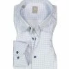 Bestpreis 🔥 Jacques Britt Hemd Messina 866260/14 Slim Fit, Baumwolle, Blau-weiß gemustert, Blau-weiß 👍