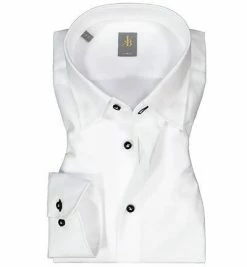 Auslauf ⭐ Jacques Britt Hemd Messina 866300/01 Slim Fit, Baumwolle, Weiß ⌛