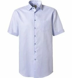 Billig 🎁 Jacques Britt Hemd Como Mix WP 1/2 836401/10 Kurzarmhemd, Custom Fit, Baumwolle, Hellblau 🎁