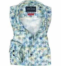 Neu 👏 Daniel Hechter Hemd 60650/101613/910 Shape Fit, Baumwolle, Multicolour gemustert, Multicolor 💯