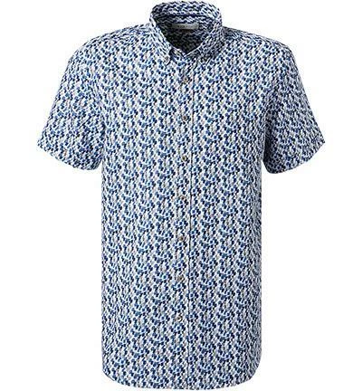 Brandneu 🧨 bugatti Hemd 9450/58542/360 Kurzarmhemd, Modern Fit, Leinen-Baumwolle, Blau gemustert, Blau 🤩 1 Brandneu 🧨 bugatti Hemd 9450/58542/360 Kurzarmhemd, Modern Fit, Leinen-Baumwolle, Blau gemustert, Blau 🤩