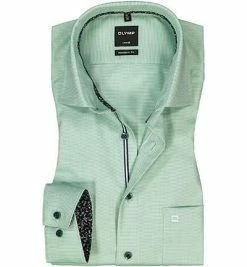 Coupon 😉 OLYMP Luxor Modern Fit 69EL 1205/59/45 Hemd, Baumwolle, Extra langer Arm, Grün 🌟