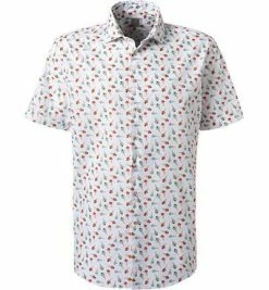 Billig ✔️ Jacques Britt Hemd Como 1/2 836161/50 Kurzarmhemd, Custom Fit, Popeline, Multicolor gemustert, Multicolor 🔥
