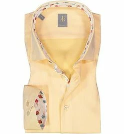 Rabatt 👏 Jacques Britt Hemd Como Mix 836100/60 Custom Fit, Baumwolle, Gelb 🎉
