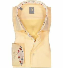 Schlussverkauf ⌛ Jacques Britt Hemd Como Mix 866100/60 Slim Fit, Baumwolle, Gelb 👏