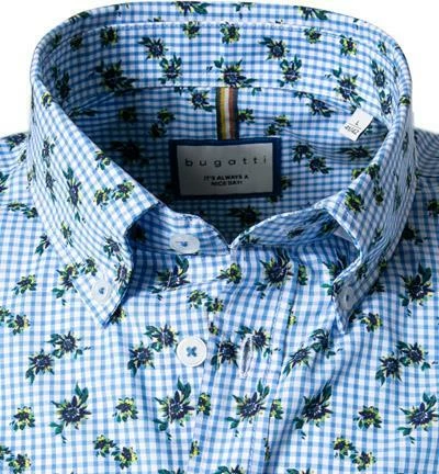 Besorgen 🎁 bugatti Hemd 9450/58814/350 Kurzarmhemd, Modern Fit, Baumwolle, Blau-grün-weiß gemustert, Blau-grün-weiß 🎉 2 Besorgen 🎁 bugatti Hemd 9450/58814/350 Kurzarmhemd, Modern Fit, Baumwolle, Blau-grün-weiß gemustert, Blau-grün-weiß 🎉 – Bild 2