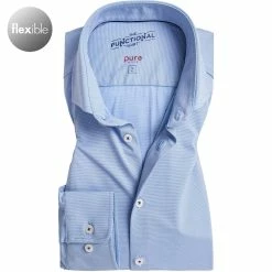 Bester Verkauf 🎁 PURE Hemd 4035-21750/110 Funktionsmaterial, Mittelblau meliert, Mittelblau 🧨