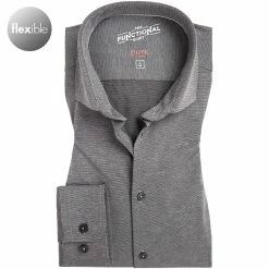 Rabatt 🔥 PURE Hemd 4035-21750/001 Funktionsmaterial, Schwarz meliert, Schwarz 🥰