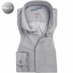 Bestpreis ❤️ PURE Hemd 4030-21750/710 Funktionsmaterial, Grau meliert, Grau ✔️