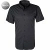Auslauf ⭐ rosso e nero Hemd 3500/0/35 Kurzarmhemd, Tailored Fit, Jersey, Anthrazit 😍