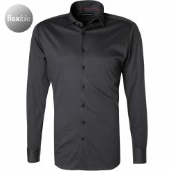 Billig 💯 rosso e nero Hemd 350/0/35 Tailored Fit, Jersey, Anthrazit 😉