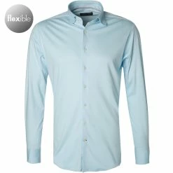 Coupon 💯 rosso e nero Hemd 350/0/10 Tailored Fit, Jersey, Hellblau 💯