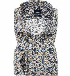 Rabatt 🥰 JOOP! Hemd Mika 30022870/301 Modern Fit, Baumwolle, Grün-blau gemustert, Grün-blau 🤩