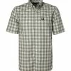 Schlussverkauf 🎉 Fred Perry Hemd M8580/J82 Kurzarmhemd, Popeline, Grün kariert, Grün 🔔