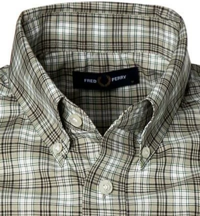 Schlussverkauf 🎉 Fred Perry Hemd M8580/J82 Kurzarmhemd, Popeline, Grün kariert, Grün 🔔 2 Schlussverkauf 🎉 Fred Perry Hemd M8580/J82 Kurzarmhemd, Popeline, Grün kariert, Grün 🔔 – Bild 2