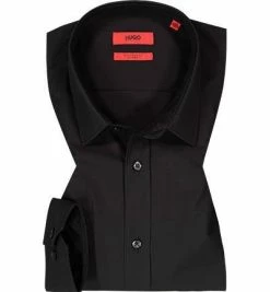 Rabatt 😍 HUGO Hemd Elisha 50425897/001 Extra Slim Fit, Baumwolle, Schwarz 😍