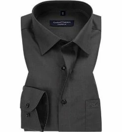 Blitzangebot 🧨 CasaModa Hemd 006050/706 Comfort Fit, Baumwolle, Anthrazit, Schiefergrau 🌟