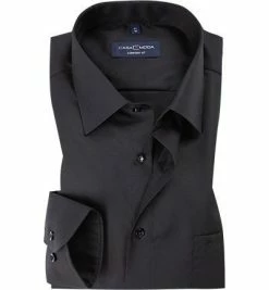 Auslauf ✔️ CasaModa Hemd 006050/800 Comfort Fit, Baumwolle, Schwarz 🔥
