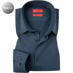 Beste Bewertungen von 🔥 HUGO Hemd Ermo 50438087/405 Casual Slim Fit, Jersey, Dunkelblau meliert, Dunkelblau 😉