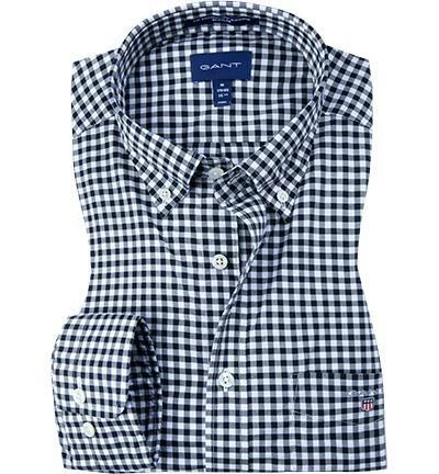 Auslauf 😀 Gant Hemd 3046700/5 Regular Fit, Baumwolle, Schwarz-weiß kariert, Schwarz 🥰 1 Auslauf 😀 Gant Hemd 3046700/5 Regular Fit, Baumwolle, Schwarz-weiß kariert, Schwarz 🥰