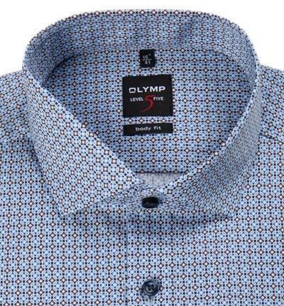 Blitzangebot 😍 OLYMP Level Five Body Fit 2074/64/27 Hemd, Baumwolle, Blau-nougat gemustert, Nougat 🎉 2 Blitzangebot 😍 OLYMP Level Five Body Fit 2074/64/27 Hemd, Baumwolle, Blau-nougat gemustert, Nougat 🎉 – Bild 2