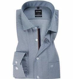 Am billigsten 👍 OLYMP Luxor Modern Fit 69EL 1284/69/27 Hemd, Popeline, Extra langer Arm, Nougat gemustert, Nougat 😍