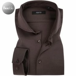 Am billigsten 😀 DESOTO Luxury Hemd Hai 30008-30/880 Jersey, Kaffeebraun, Braun 👏