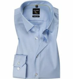 Aktion 🎉 OLYMP No. Six Super Slim 0773/64/12 Hemd, Super Slim Fit, Twill, Blau, Ozon 🛒