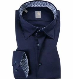 Besorgen 🔥 Jacques Britt Hemd Messina Mix 765060/19 Slim Fit, Baumwolle, Dunkelblau, Dunkelblau (19) 🛒