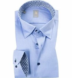 Angebote 😀 Jacques Britt Hemd Messina Mix 765060/11 Slim Fit, Baumwolle, Blau 👍
