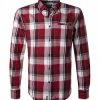Am billigsten ❤️ Pierre Cardin Hemd 05893/000/27357/9063 Modern Fit, Baumwolle, Rot-weiß kariert, Rot 👏