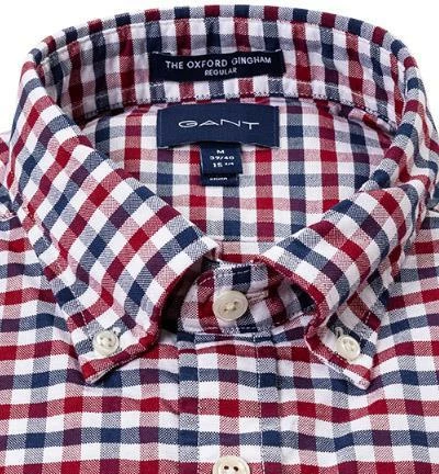 Bestpreis 🔔 Gant Hemd 3060600/617 Regular Fit, Oxford, Rot-blau kariert, Rot-weiß-blau 🥰 2 Bestpreis 🔔 Gant Hemd 3060600/617 Regular Fit, Oxford, Rot-blau kariert, Rot-weiß-blau 🥰 – Bild 2
