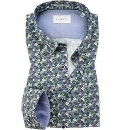 Bester Verkauf 👍 bugatti Hemd 9350/68821/550 Modern Fit, Baumwolle, Grün gemustert, Grün 👍